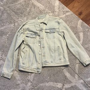 (new w tag)Mens L Light Indigo Jean Jacket